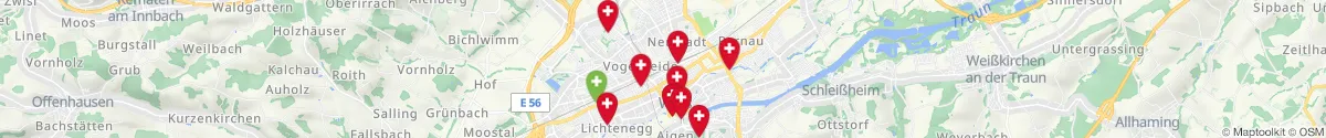Map view for Pharmacies emergency services nearby Wels  (Stadt) (Oberösterreich)